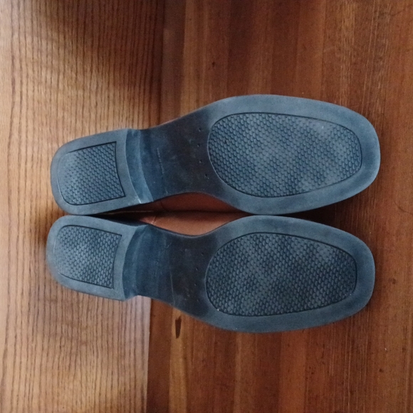 Womens Tan Leather Ankle Boots - Picture 4 of 5